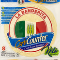 La Banderita Carb Counter Carb Lean Tortillas Soft Taco Flour Tortillas, 8 inch, 8 CT