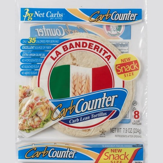 La Banderita, Small, Carb Counter Tortillas, 8 Ct, 7.9 oz