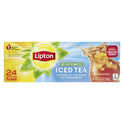 Lipton Family Sized Iced Unsweetened Black Tea, Decaffeinated, Tea Bags 24 Count Box