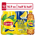 Lipton Half & Half Iced Tea and Lemonade, 16.9 oz, 12 Pack Bottles