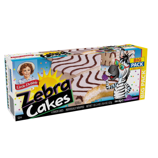 Little Debbie Big Pack Zebra Cakes, 6Ct