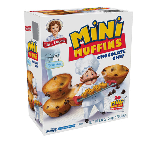 Little Debbie Chocolate Chip Mini Muffins, 8.44 oz