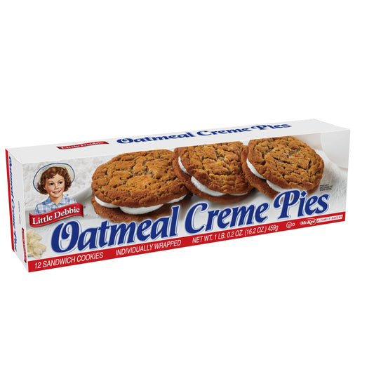 Little Debbie Oatmeal Creme Pies, 12 ct, 16.2 oz