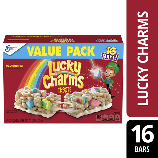 Lucky Charms Treat Bars, Limited Edition St. Patrickâs Day Packaging, Value Pack, 16 ct