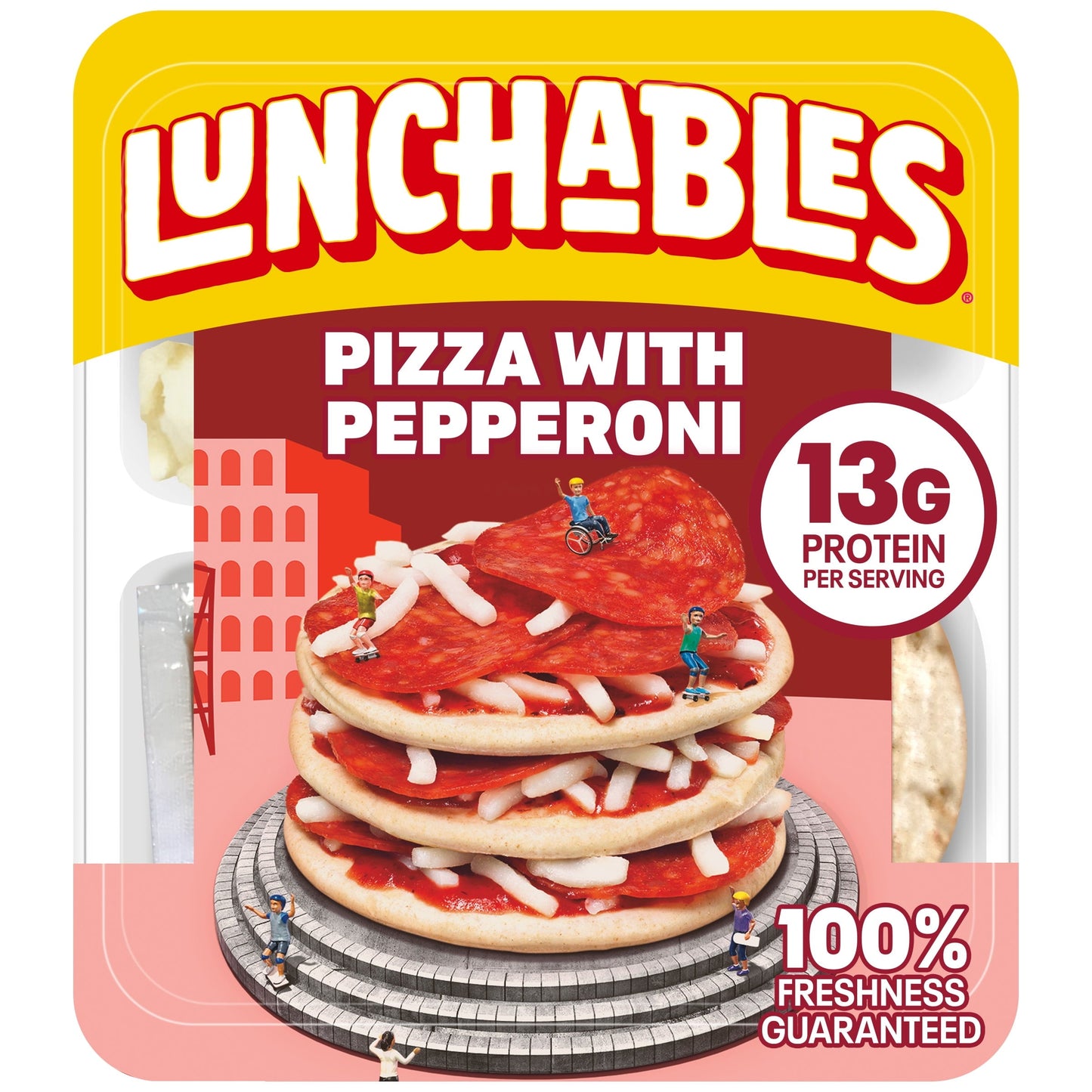 Lunchables Pizza with Pepperoni Kids Lunch Snack, 4.3 oz Tray