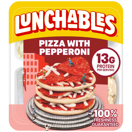 Lunchables Pizza with Pepperoni Kids Lunch Snack, 4.3 oz Tray