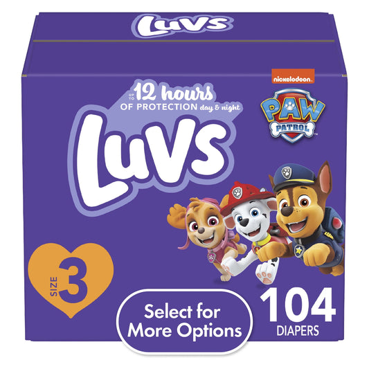 Luvs Diapers Size 3, 104 Count