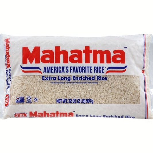 Mahatma Enriched White Rice, Extra Long Grain Rice, 2 lb Bag