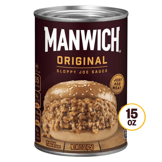 Manwich Original Sloppy Joe Sauce, Canned Sauce, 15 OZ