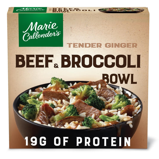 Marie Callender's Tender Ginger Beef & Broccoli Bowl Frozen Meal, 11.8 oz (Frozen)