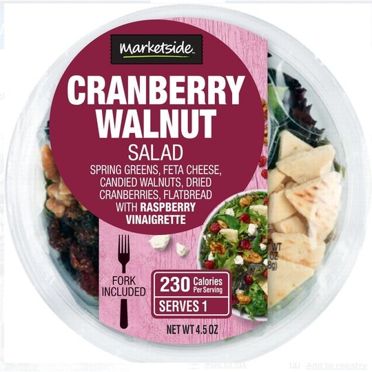 Marketside Cranberry Walnut Salad, 4.5 oz Bowl, Fresh