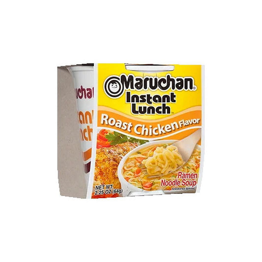 Maruchan Instant Lunch Roast Chicken Flavor Soup, 2.25 oz Shelf Stable Cup