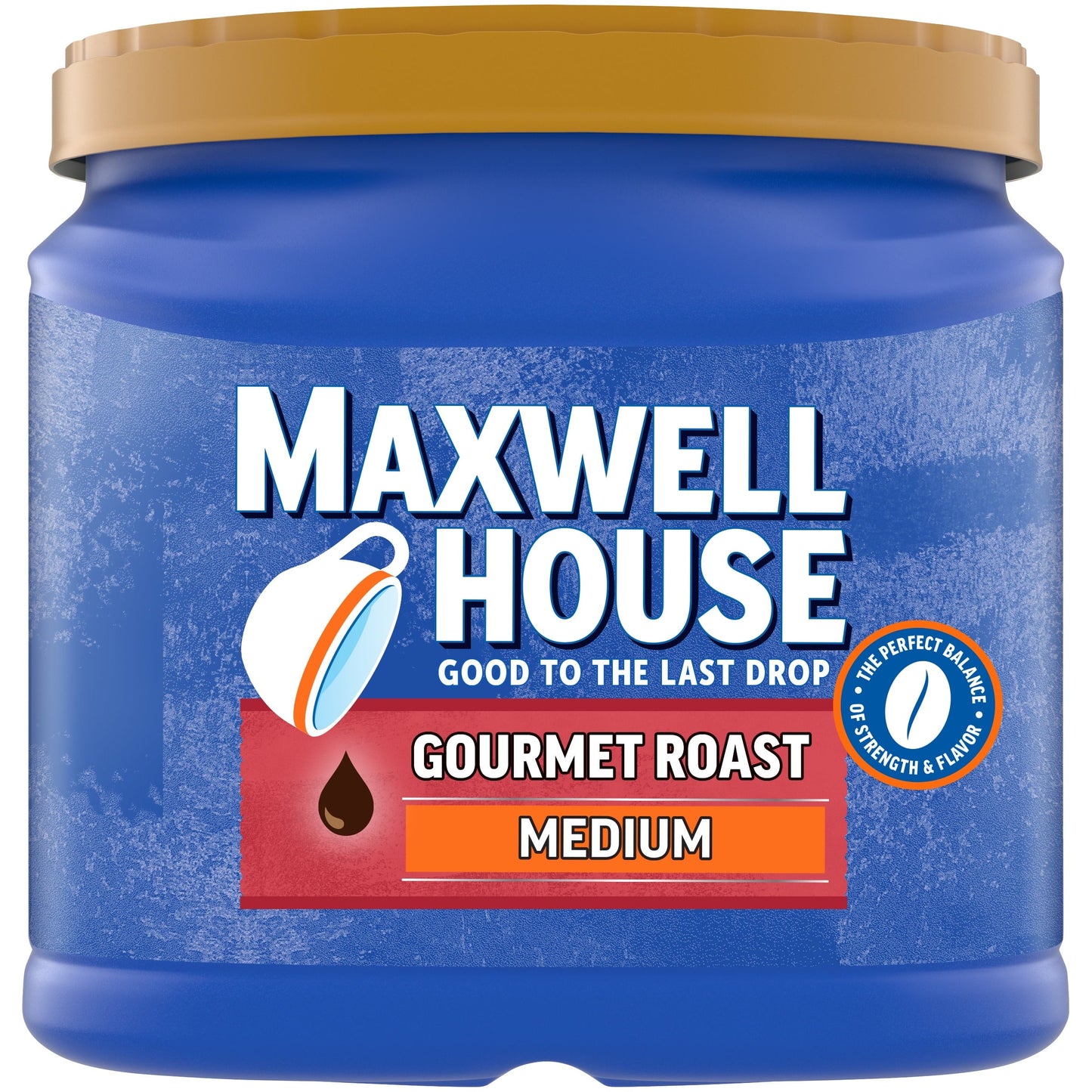 Maxwell House Gourmet Roast Medium Roast Ground Coffee, 25.6 oz Canister