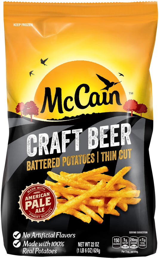 McCain, Beer Battered Thin Cut Fries, 22 oz. Bag (Frozen)