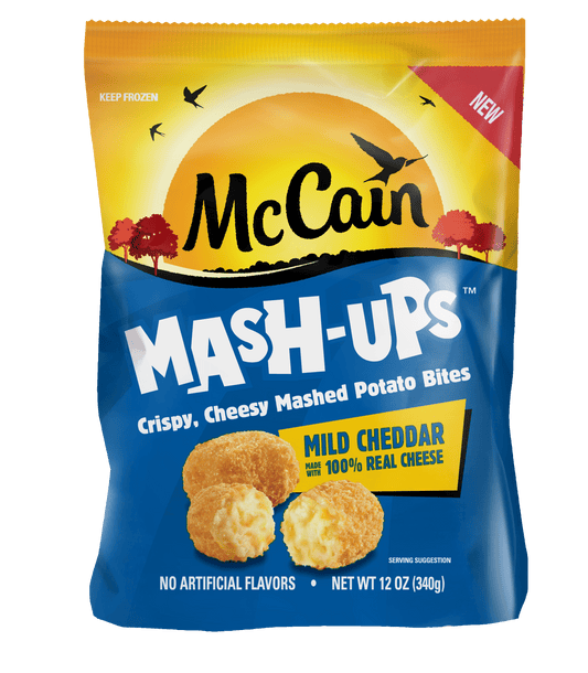 McCain, Mash-Ups, Mild Cheddar Mashed Potato Bites, 12 Oz (Frozen Potatoes)