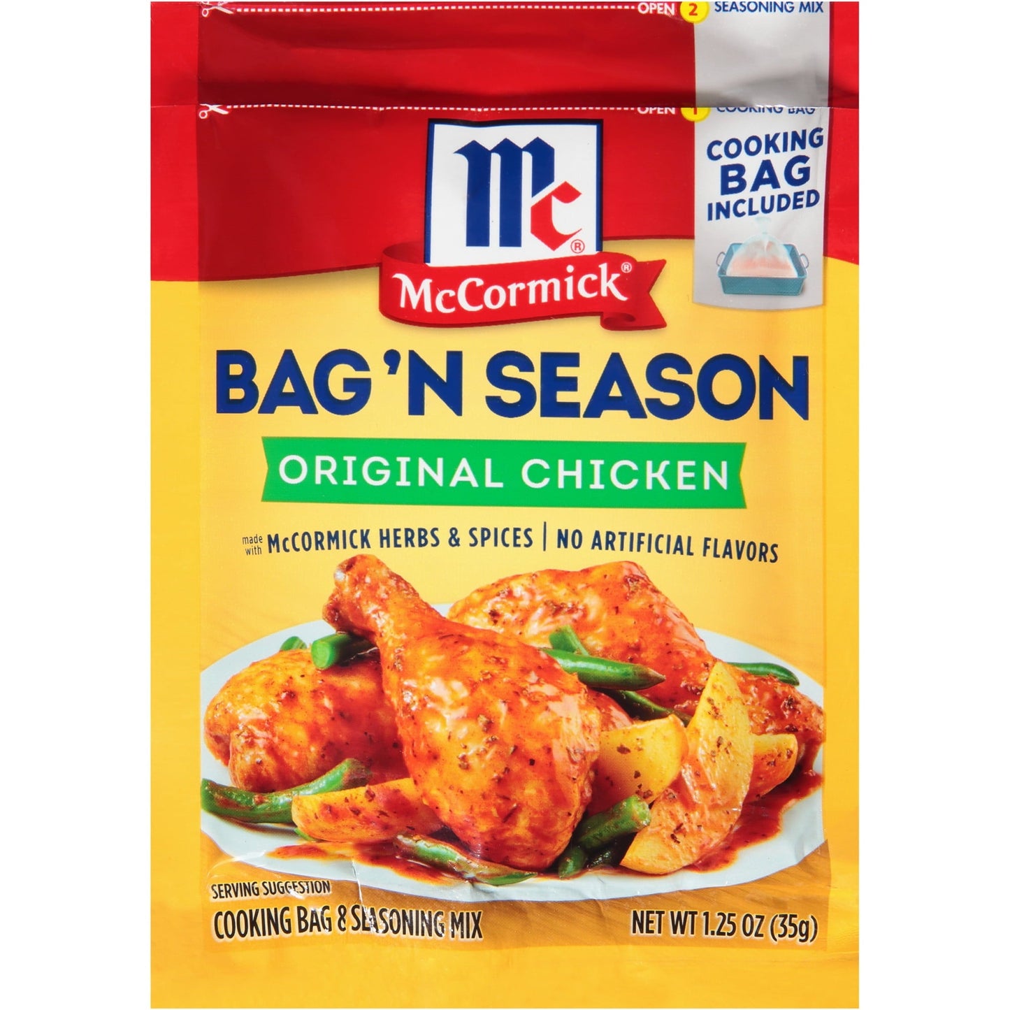 McCormick Bag 'n Season Chicken Seasoning Mix, 1.25 oz Mixed Spices & Seasonings