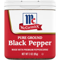 McCormick Black Pepper - Pure Ground, 3 oz Pepper & Peppercorns