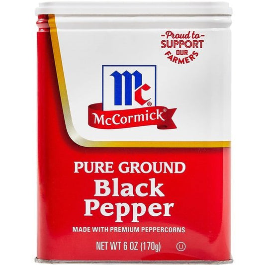 McCormick Black Pepper - Pure Ground, 6 oz Mixed Spices & Seasonings