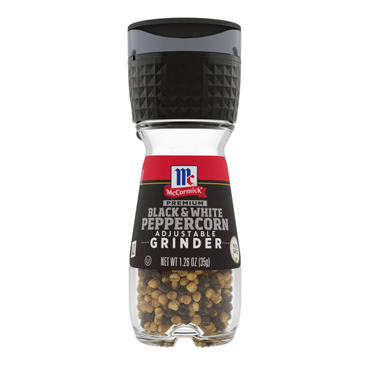 McCormick Black & White Peppercorn Grinder, 1.26 oz Manual Spice & Herb Grinders