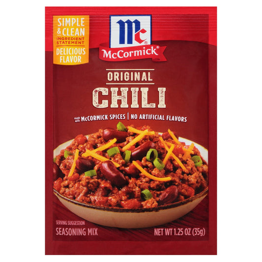 McCormick Chili Seasoning Mix, 1.25 oz Mixed Spices & Seasonings