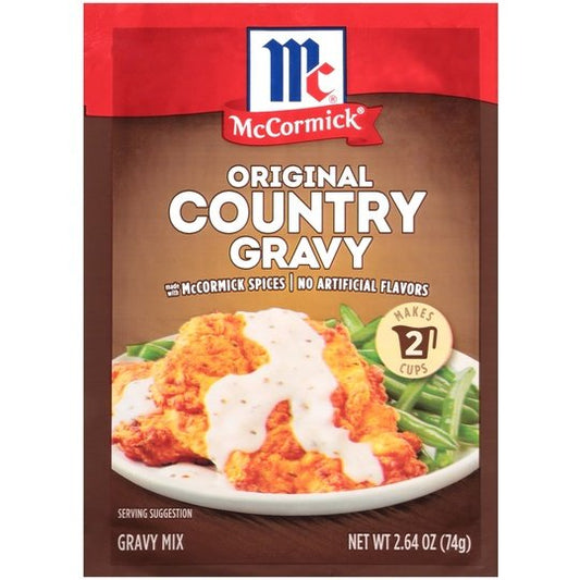 McCormick Country Gravy Mix, 2.64 oz Gravies