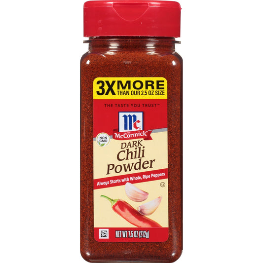 McCormick Dark Chili Powder, 7.5 oz Mixed Spices & Seasonings