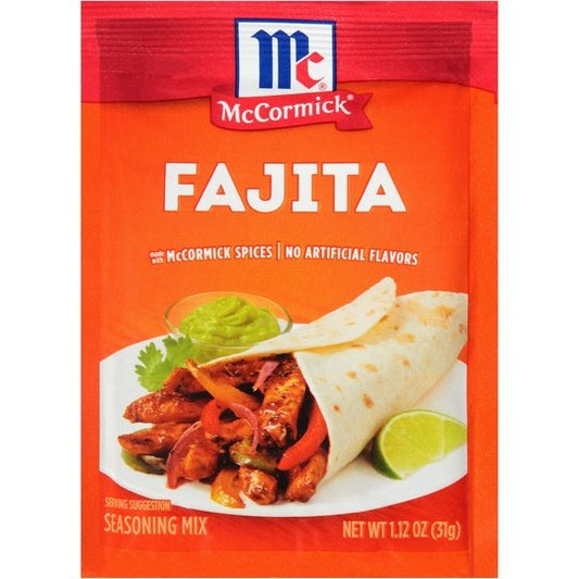 McCormick Fajita Seasoning Mix, 1.12 oz Mixed Spices & Seasonings