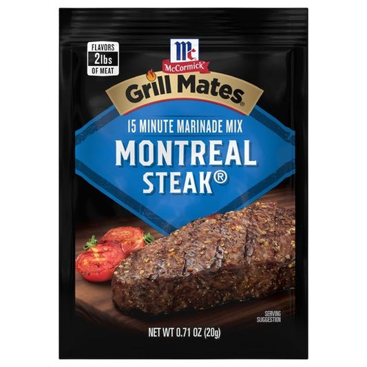 McCormick Grill Mates Montreal Steak Marinade Mix, 0.71 oz Mixed Spices & Seasonings