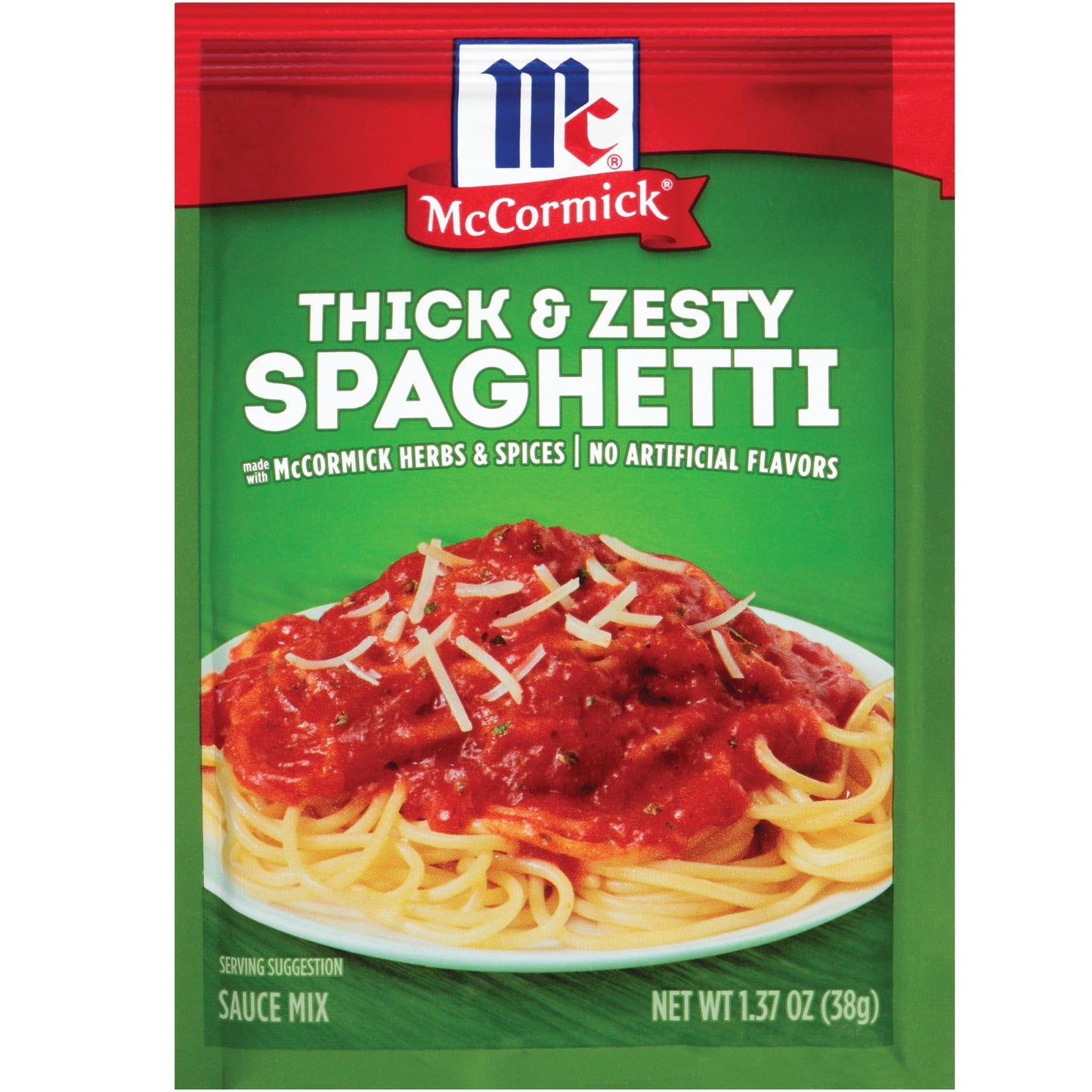 McCormick Spaghetti Sauce Mix - Thick & Zesty, 1.37 oz Mixed Spices & Seasonings