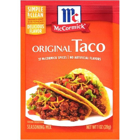 McCormick Taco Seasoning Mix, 1 oz Mixed Spices & Seasonings