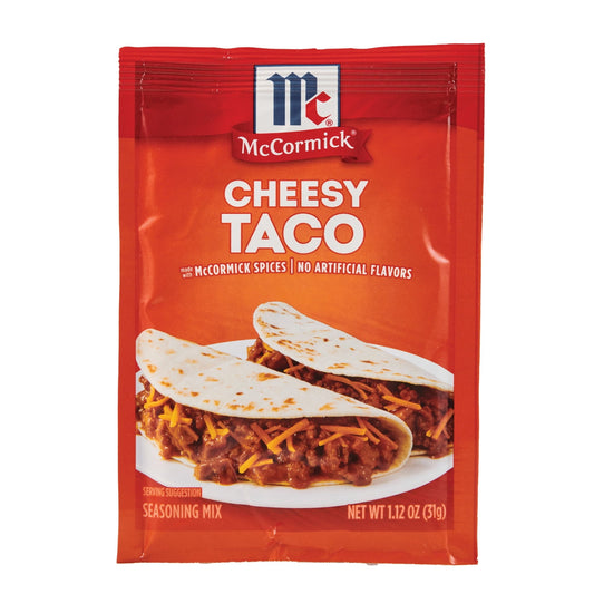 McCormick Taco Seasoning Mix - Cheesy, 1.12 oz Mixed Spices & Seasonings