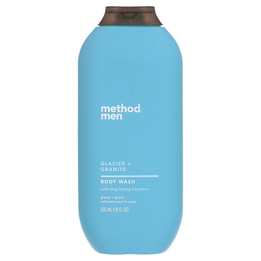 Method Men Gel Liquid Body Wash, Glacier + Granite, 18 fl oz