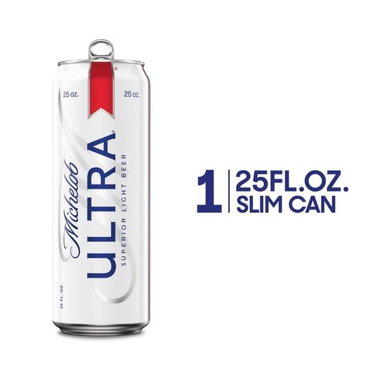 Michelob ULTRA Light Beer, 25 fl oz 1 Can, 4.2 % ABV, Domestic, 3.2% ABV