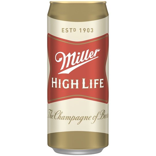 Miller High Life Lager Beer,  32 fl oz Can, 4.6% ABV