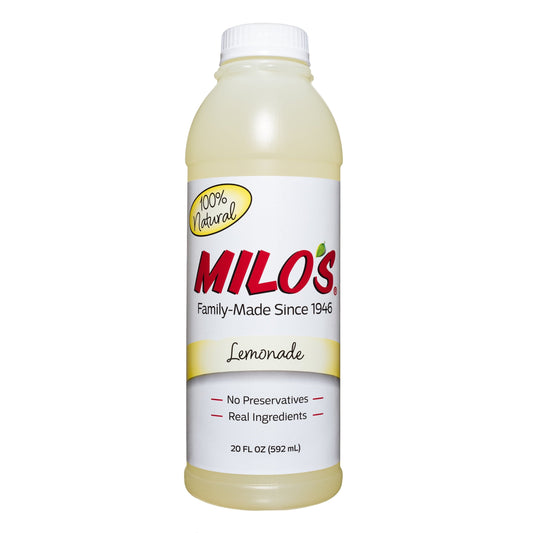 Milo’s Lemonade, 100% Natural, 20 Fl. Oz. Bottle