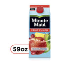 Minute Maid Fruit Punch Real Fruit Juice Drink, 59 fl oz Carton