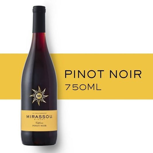 Mirassou Pinot Noir Red Wine, California, 750ml Glass Bottle