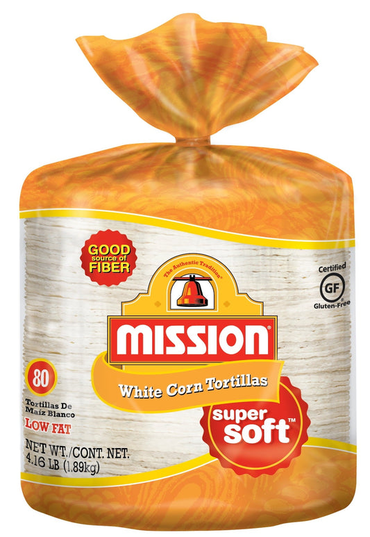 Mission Gluten-Free White Corn Tortillas, 80 Count
