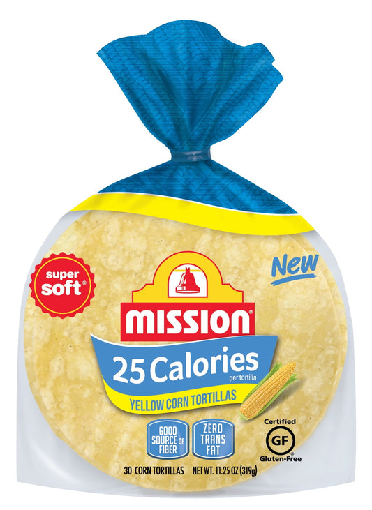 Mission Yellow Corn Tortillas, 25 Calories