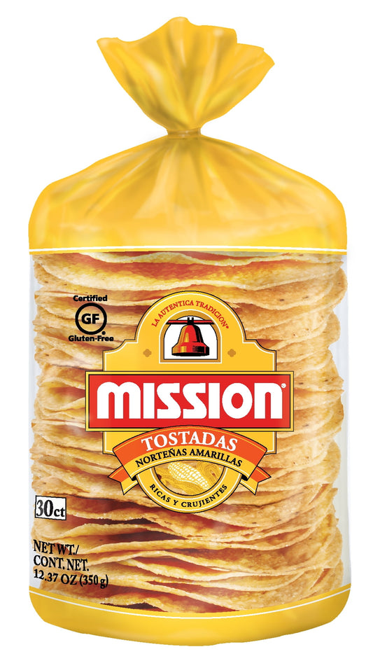 Mission Yellow Gluten Free Tostadas Nortenas Amarillas, 30 Count
