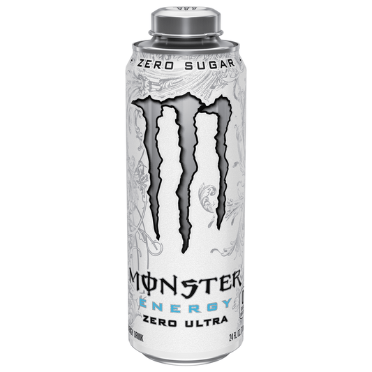 Monster Energy Zero Ultra, Sugar Free Energy Drink, Single 24 fl oz