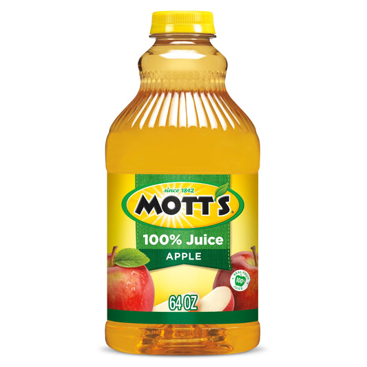 Mott's 100% Juice Original Apple Juice, 64 Fluid Ounce, Bottle