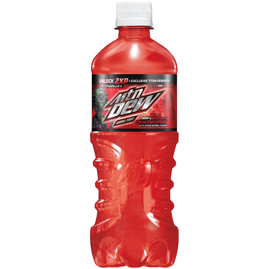 Mountain Dew Game Fuel Soda Pop, 20 oz Bottle