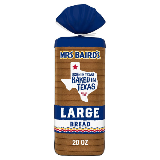 Mrs Baird's Large White Bread, 20 oz