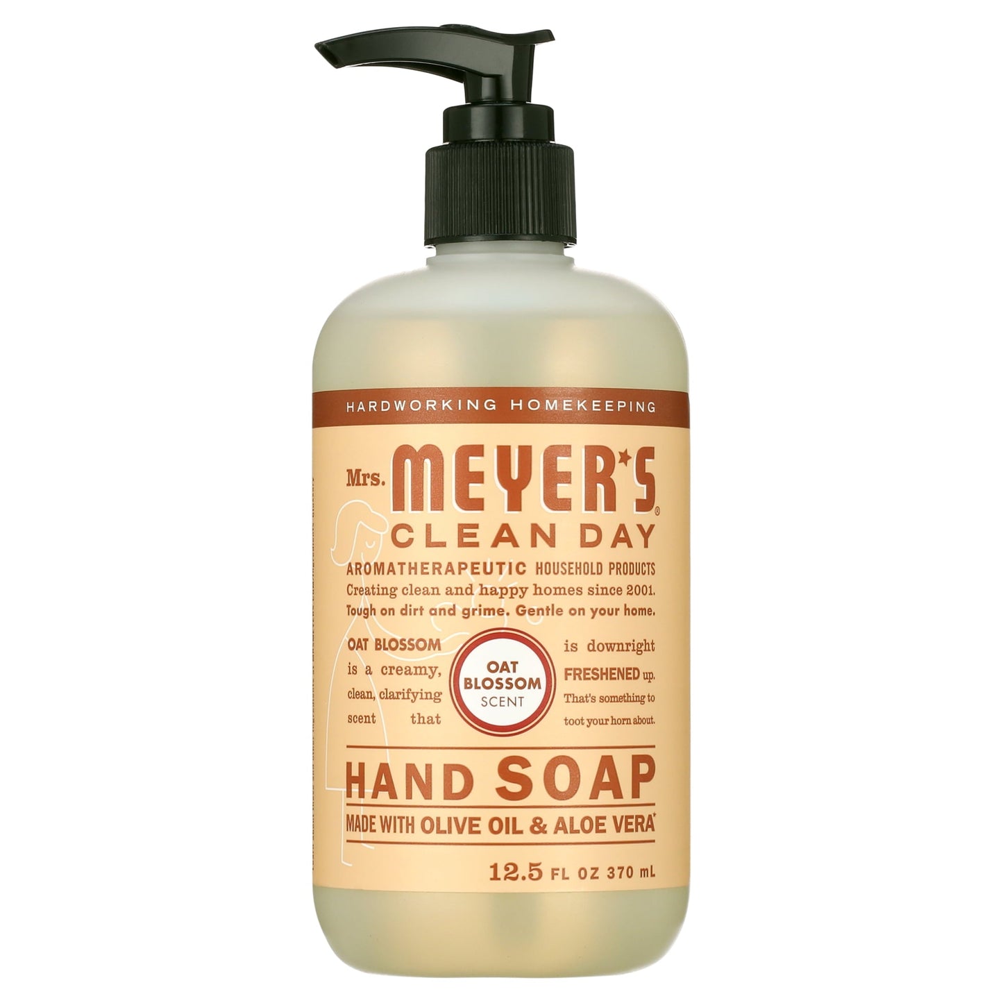 Mrs. Meyer's Clean Day Liquid Hand Soap, Oat Blossom Scent, 12.5 Ounce Bottle