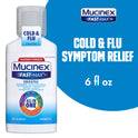 Mucinex All in One Fast Max Maximum Strength Cold and Flu Liquid Medicine, 6 fl oz