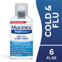 Mucinex Fast Max, Cold, Flu & Sore Throat Liquid Medicine, 6 fl oz