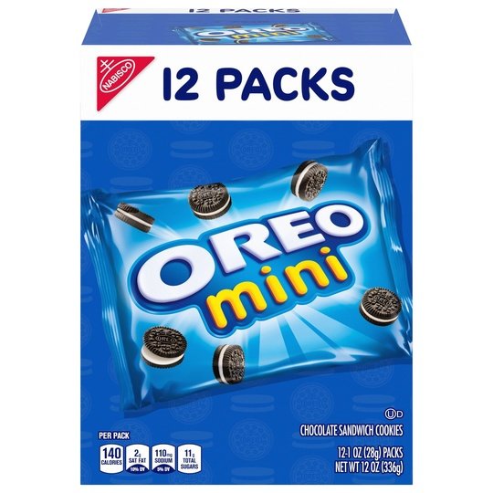 NABISCO OREO MINI LUNCHBOX COOKIES MUNCH PACKS 12 OZ