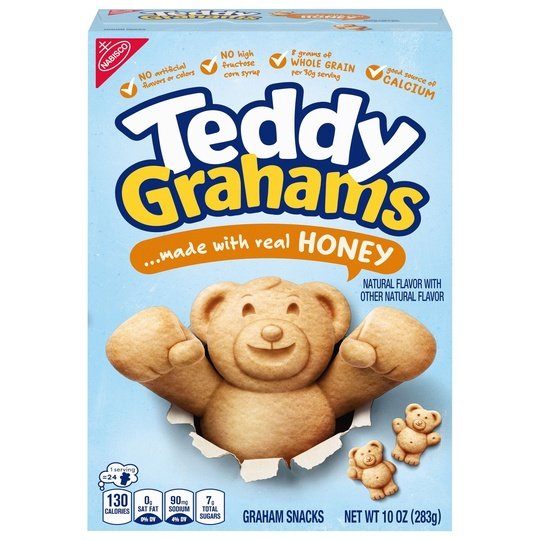 NABISCO TEDDY GRAHAMS HONEY COOKIES 10 OZ