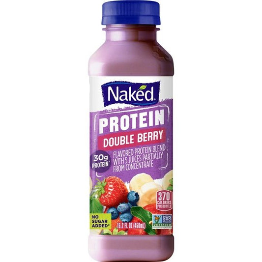 Naked Juice, Double Berry Protein, 15.2 fl oz Bottle